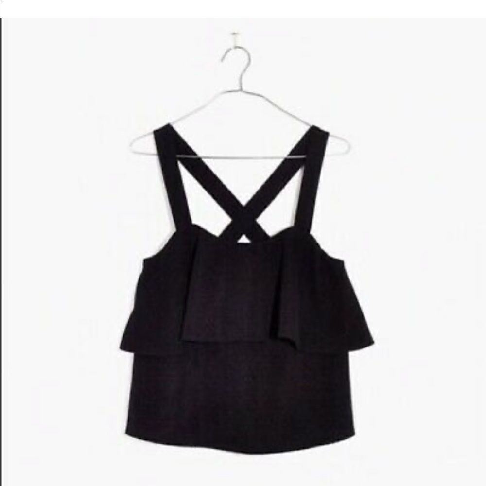✨HP✨Madewell Texture & Thread Tiered Tank✨ - Picture 2 of 9